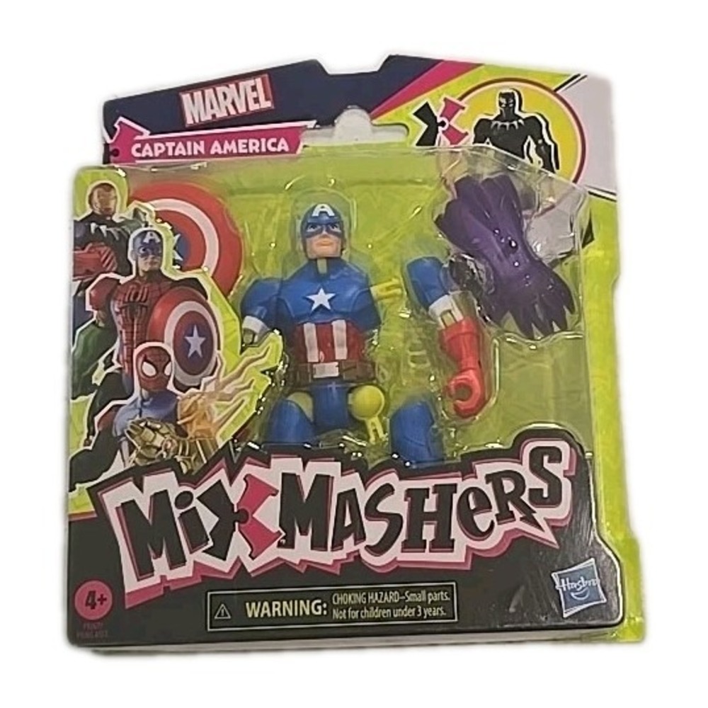 Marvel‎ Mix Mashers: CAPTAIN AMERICA 5" Figure (2025, Hasbro) #F9267
